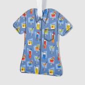 Happy Hour Hawaiian Tropical Drink Aloha Shirt Ornament (Vorderseite)