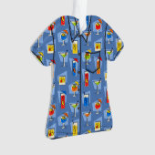Happy Hour Hawaiian Tropical Drink Aloha Shirt Ornament (Vorderseite)