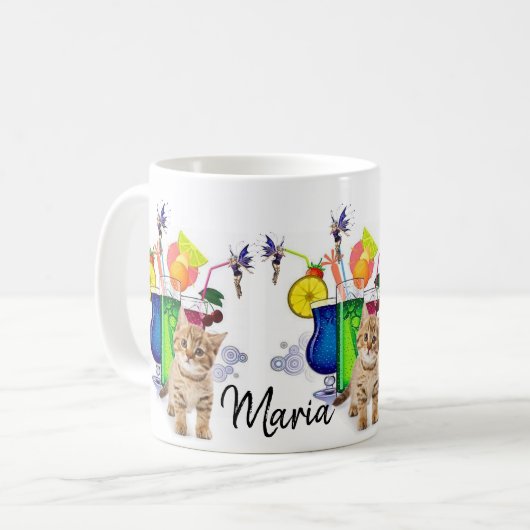 Happy Hour Kitten Fairy Tasse (Vorderseite Links)