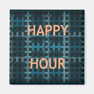 Happy Hour Kühlschrankmagnets Magnet