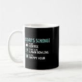 Happy Hour Lawn Bowling Shirt - Funny Lawn Bowling Kaffeetasse (Links)