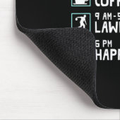Happy Hour Lawn Bowling Shirt - Funny Lawn Bowling Mousepad (Ecke)
