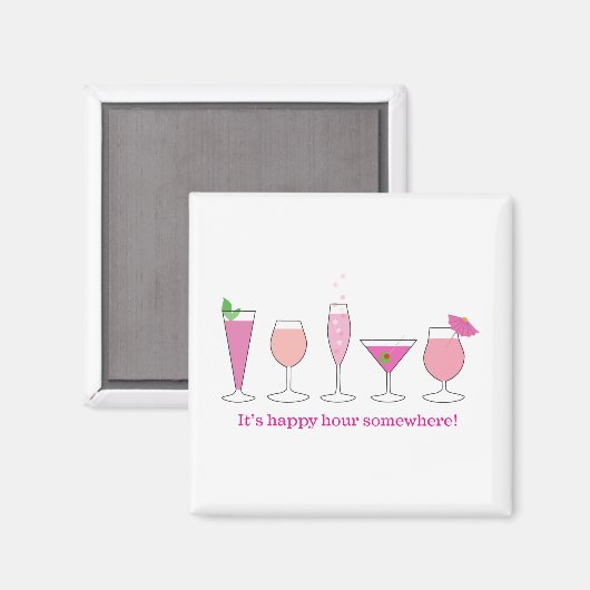 Happy Hour Magnet (Vorderseite/Rückseite)