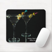 Happy Hour Martini Drinks Mousepad (Mit Mouse)