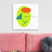 Happy Hour Martini Retro Leinwanddruck (Insitu (Wohnzimmer))