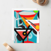 Happy Hour Mitteilungskarte (Vorderseite/Rückseite Beispiel)