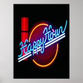 Happy Hour Neon Sign Poster (Vorne)