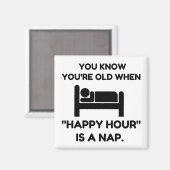 Happy Hour Nickerchen Magnet (Vorderseite/Rückseite)