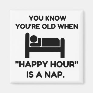 Happy-Hour-Nickerchen Magnet