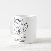 Happy Hour Over Now Ehefrau angekommen Kaffeetasse (Vorderseite Links)