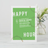 Happy-Hour-Party Einladung (Stehend Vorderseite)