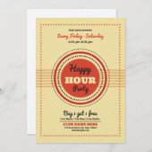 Happy Hour Party Flyer Einladung (Vorne/Hinten)