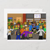 Happy Hour Postkarte (Vorne/Hinten)