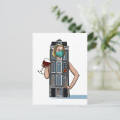 "Happy Hour" Postkarte (Stehend Vorderseite)