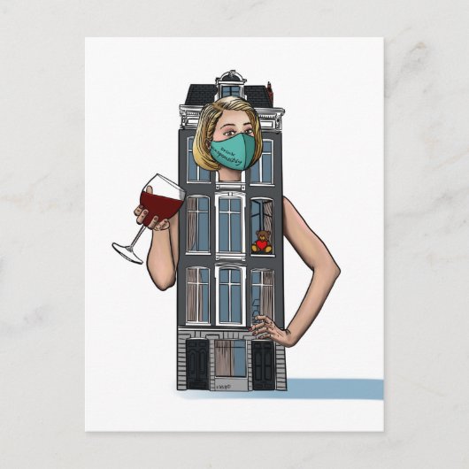 "Happy Hour" Postkarte (Vorderseite)