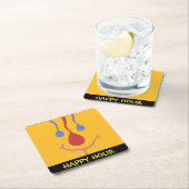 HAPPY HOUR RECHTECKIGER PAPPUNTERSETZER (Vor Ort)