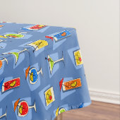 Happy Hour Retro Hawaiian Tropical Drinks Tischdecke (Beispiel)