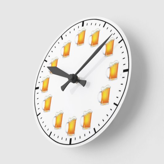 Happy Hour Round Clock Runde Wanduhr (Winkel)