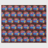 Happy Hour Sign On Brick Geschenkpapier (Flach)