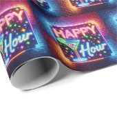 Happy Hour Sign On Rainbow Brick Geschenkpapier (Rolleneckpunkt)