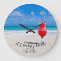 Happy Hour Somewhere Tropical Beach Cocktail