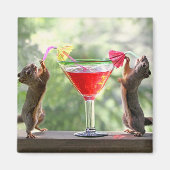 Happy Hour Squirrels Magnet (Vorne)