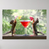 Happy Hour Squirrels Poster (Vorne)