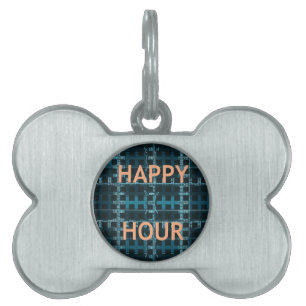 Happy Hour Text Blue Vector Art Print Tiermarke