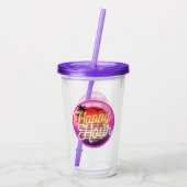 Happy Hour Tumble w Straw Acryltrinkbecher (Rückseite)