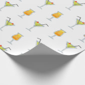 Happy Hour Whimsical Martinis und Cocktails Patter Geschenkpapier (Ecke)