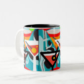 Happy Hour Zweifarbige Tasse (Vorderseite Links)