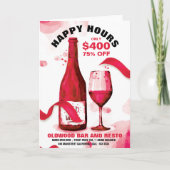 Happy Hours Bierkälte Bierkreuz Bierleben Karte (Vorderseite)