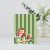 Happy House Ehefrau Postcard Postkarte (Stehend Vorderseite)