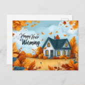 Happy House Erwärmung Postcard Feiertagspostkarte (Vorne/Hinten)