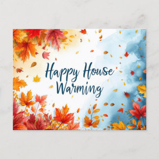 Happy House Erwärmung Postcard Feiertagspostkarte