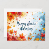 Happy House Erwärmung Postcard Feiertagspostkarte (Vorne/Hinten)