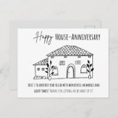 Happy House - Jahrestag Postkarte (Vorne/Hinten)