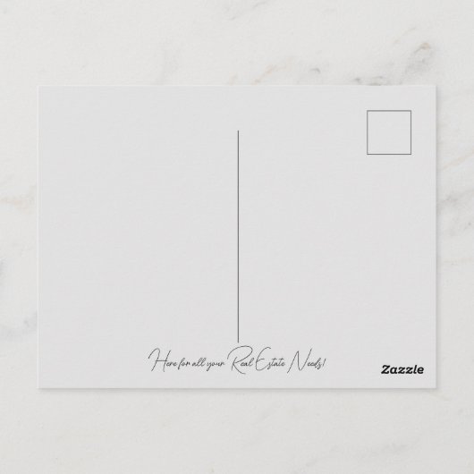 Happy House - Jahrestag Postkarte (Rückseite)