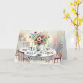 Happy House Jubiläum Real Anwesen Esszimmer Karte (Gelbe Blume)