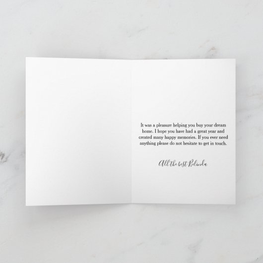 Happy House Jubiläumsausweis Karte (Innenseite)