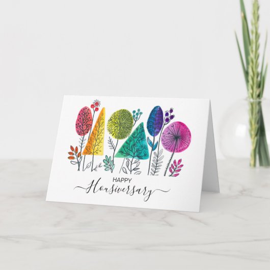 Happy House Jubiläumsreferenz Karte (Vorderseite)