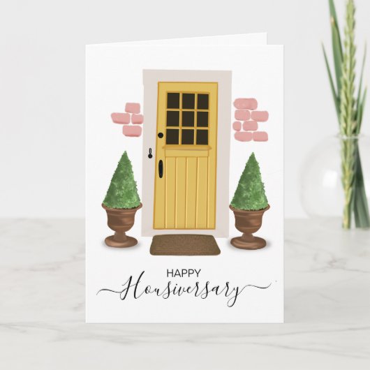 Happy House Jubiläumsreferenz Karte (Vorderseite)