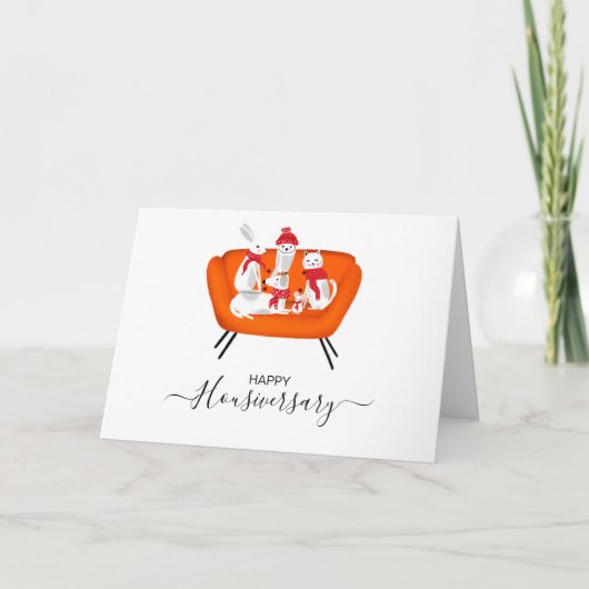 Happy House Jubiläumsreferenz Karte (Vorderseite)