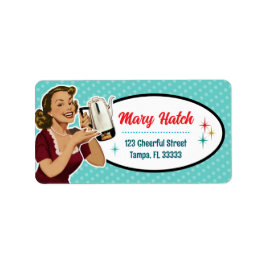 Happy Housefrau Address Labels Adressaufkleber