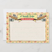 Happy Housefrau Brautparty Einladung/Rezept Karte  (Rückseite)