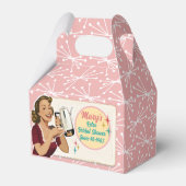 Happy Housefrau Brautparty Gefallen Box Geschenkschachtel (Rückseite)