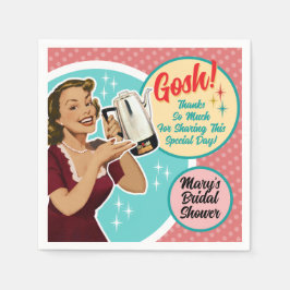 Happy Housefrau Brautparty Napkins Serviette