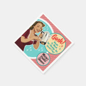 Happy Housefrau Brautparty Napkins Serviette (Ecke)