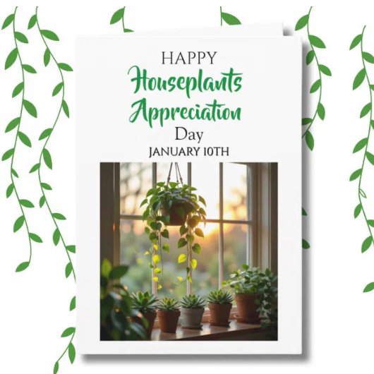 Happy Houseplants Appreciation Day | Jan 10th Karte