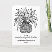 Happy Houseplants Appreciation Day | Jan 10th Karte (Rückseite)